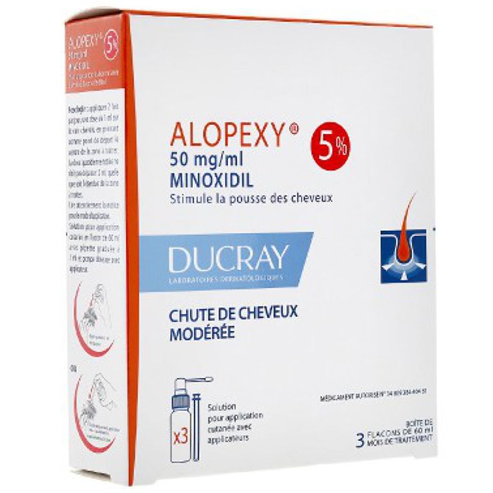 Rupture ALOPEXY 50 mg/mL, sol cutanée, fl 60 mL + mesure